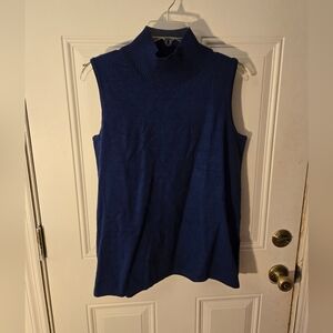 Vintage Marla Wynne Size Large Navy Blue Turtleneck Undershirt